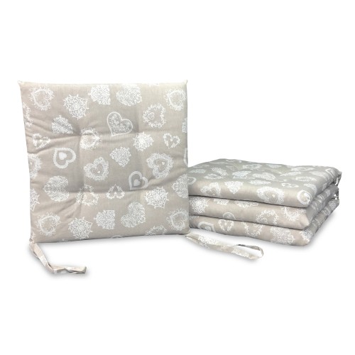 SOFT DORY TYROLEAN HEART WHITE MOUNTAIN CHAIR COVER