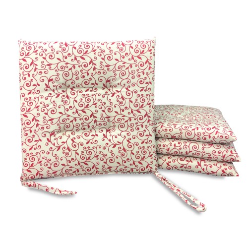 FUNDA PARA SILLA BLANDA DORY ARABESCO ROSSO