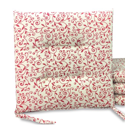 WEICHER STUHLBEZUG DORY ARABESCO ROSSO