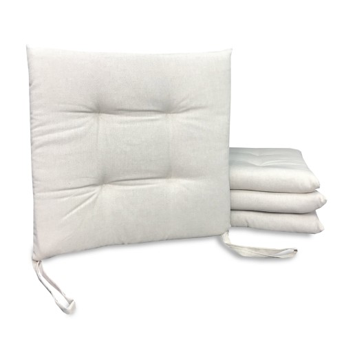 COUVERTURE DE SIÈGE SOUPLE DORY COUSSIN CHAISE COULEUR BEIGE ECRÙ