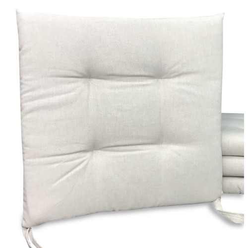 COUVERTURE DE SIÈGE SOUPLE DORY COUSSIN CHAISE COULEUR BEIGE ECRÙ