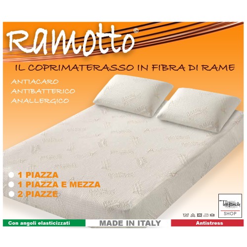 COPRIMATERASSO RAMOTTO © IN FIBRA DI RAME