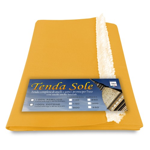 TENDA Sole da ESTERNO Giardino BALCONE Unito GIALLO Confezionata