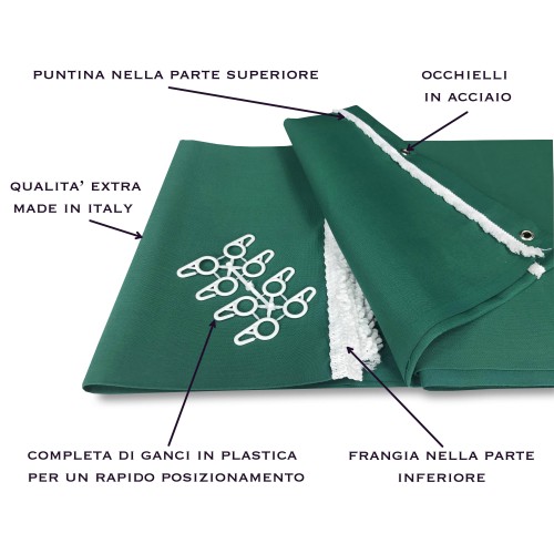 OUTDOOR GARDEN Awning GREEN UNITED Balcony 2 METERS WIDE