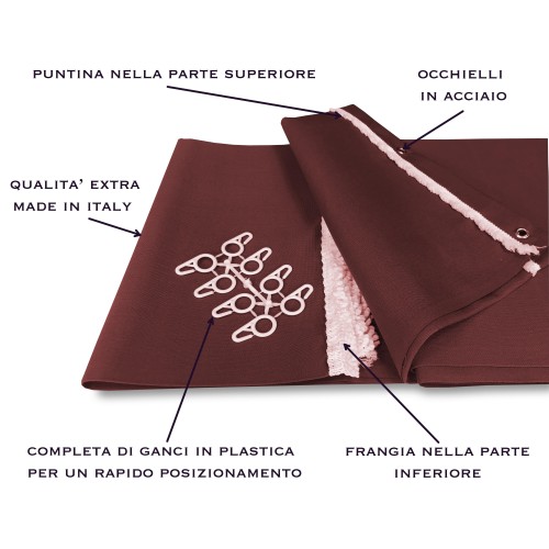 OUTDOOR Garden AWNING UNITED BROWN BALCONY packaged 2 METERS WIDE