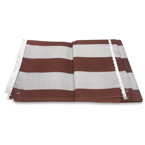 OUTDOOR AWNING GARDEN BALCONY stripe EVEN BROWN Packaged
