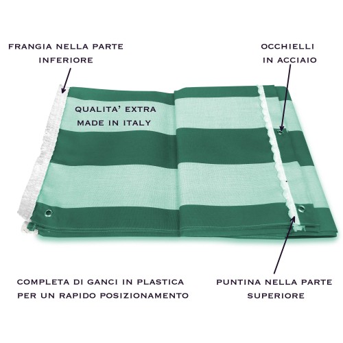 OUTDOOR Garten BALKON Streifen EVEN GREEN Markise verpackt