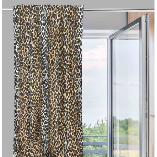 SPOTTED SAFARI TENT CM. 140X280 LEOPARD PRINT MADE IN ITALY