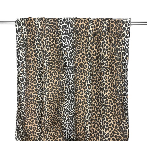 TIENDA SAFARI MANCHADA CM. ESTAMPADO DE LEOPARDO 140X280 HECHO EN ITALIA