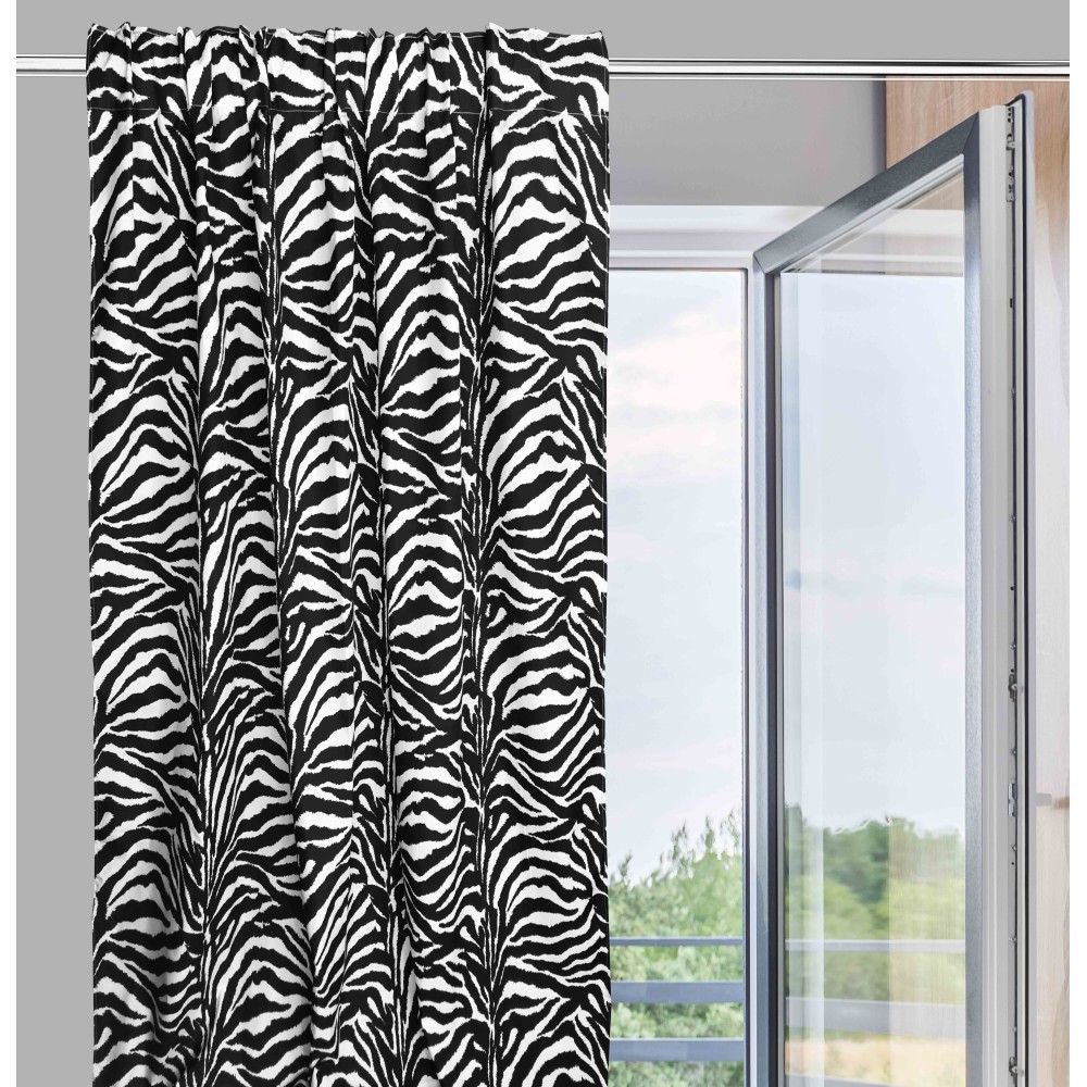 CORTINA CEBRA BLANCO NEGRO CM. 140X280 HECHO EN ITALIA CORTINA CEBRA BLANCO NEGRO CM. 140X280 HECHO EN ITALIA