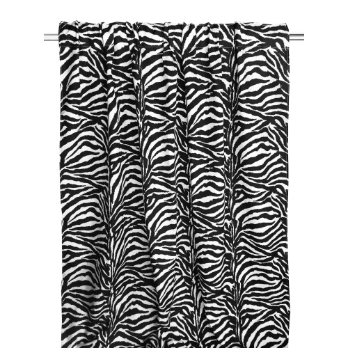 ZEBRA ZEBRA CURTAIN WHITE BLACK CM. 140X280 MADE IN ITALY