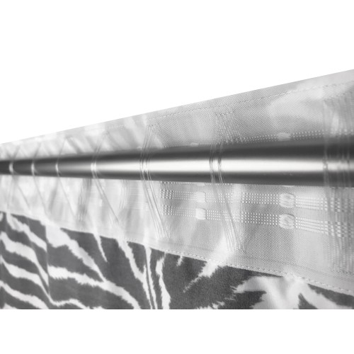 CORTINA CEBRA BLANCO NEGRO CM. 140X280 HECHO EN ITALIA