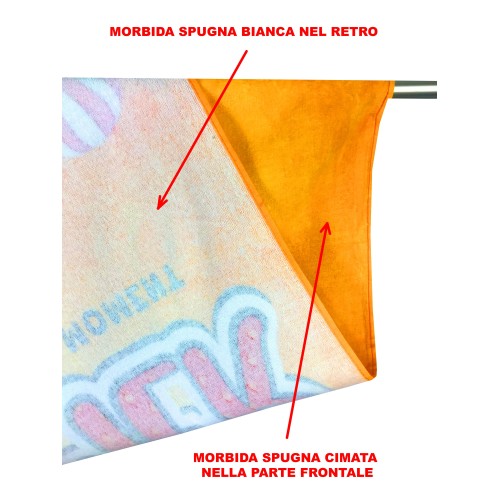 SERVIETTE DE PLAGE IMPRIMÉE EN ÉPONGE GRANDE TAILLE 80 x 160 CM HELLO SUMMER