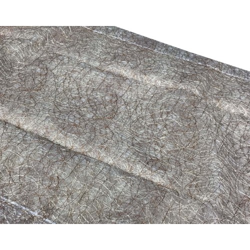 PAIRE DE RIDEAUX EN VERRE FÉE BRUNE ORGANZA MILLIERS DE THREADS