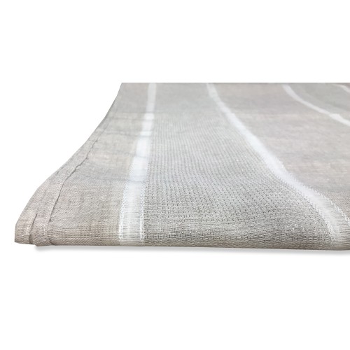 PAIR OF BEIGE EXTERNAL GLASS CURTAIN 60 cm wide