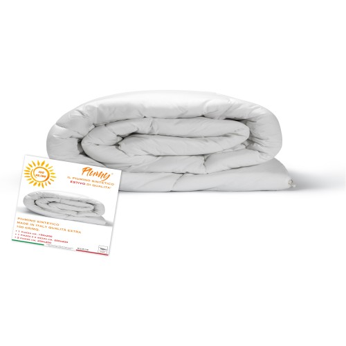 COUETTE PLUMY SYNTHÉTIQUE LÉGER d'ÉTÉ BLANCHE 100 gr./sqm.