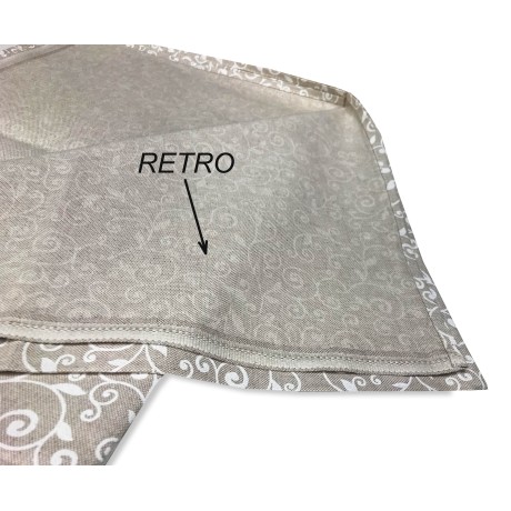 TELO ARREDO COPRITUTTO GRAN FOULARD COPRILETTO COPRIDIVANO TESSUTO DORY ARABESCO BIANCO