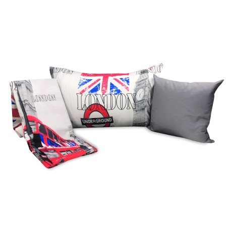 Housse de COUETTE LONDON ANGLAIS CABINE BIG BEN SOUTERRAIN en compétition, taies d'oreiller et de COUSSIN MEUBLES