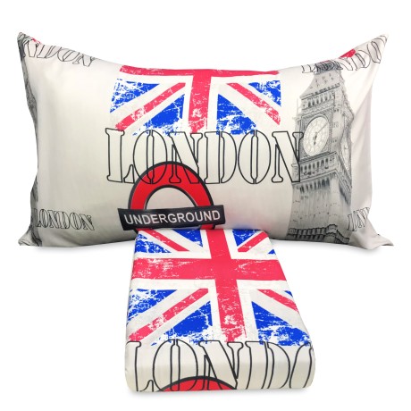 Housse de COUETTE LONDON ANGLAIS CABINE BIG BEN SOUTERRAIN en compétition, taies d'oreiller et de COUSSIN MEUBLES