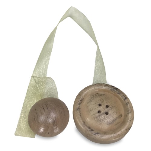MAGNET WOODEN CURTAIN STOPPER MAGNETS FOR CURTAINS TIE BEIGE BUTTON