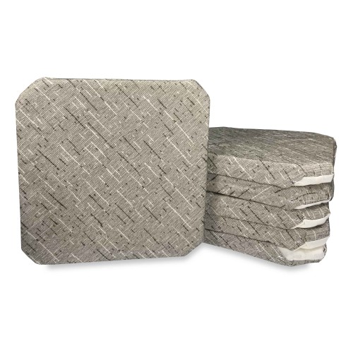 CHAIR COVER WITH SOLID COLOR WINGS IN BROWN CHENILLE FABRIC