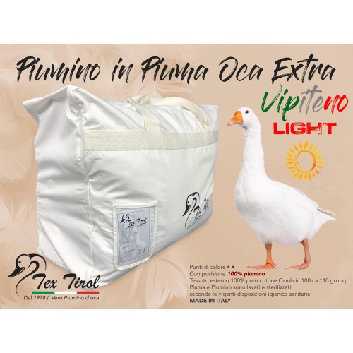 PIUMINO OCA VIPITENO LIGHT  100  PIUMINO OCA LEGGERO ESTIVO MATRIMONIALE