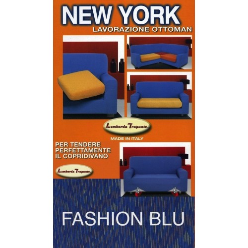 Housse de canapé à la mode extensible bleu de New York, anti-rayures, pour canapés avec accoudoirs, housse de canapé universelle