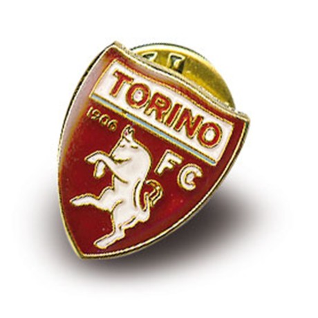 INSIGNE MÉTAL BROCHE TORINO football club F. C. et de la carte postale de TURIN EST