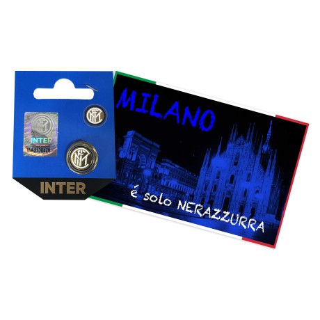 INSIGNE MÉTAL BROCHE F. C. INTER et MILAN EST la carte postale