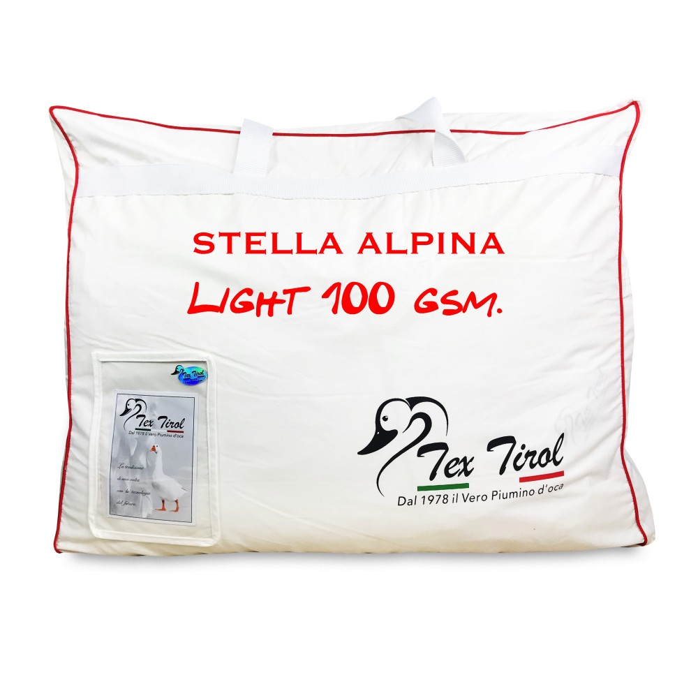 Matrimoniale MAXI cm. 250X220 Piumino Tex Tirol © Stella Alpina Light 100% Piumino Oca Leggero Estivo 
