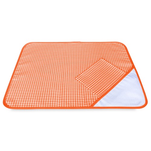 SET de table et SERVIETTES ASILE à CARREAUX FILS TEINTS avec de la toile AÏDA à broder le nom de