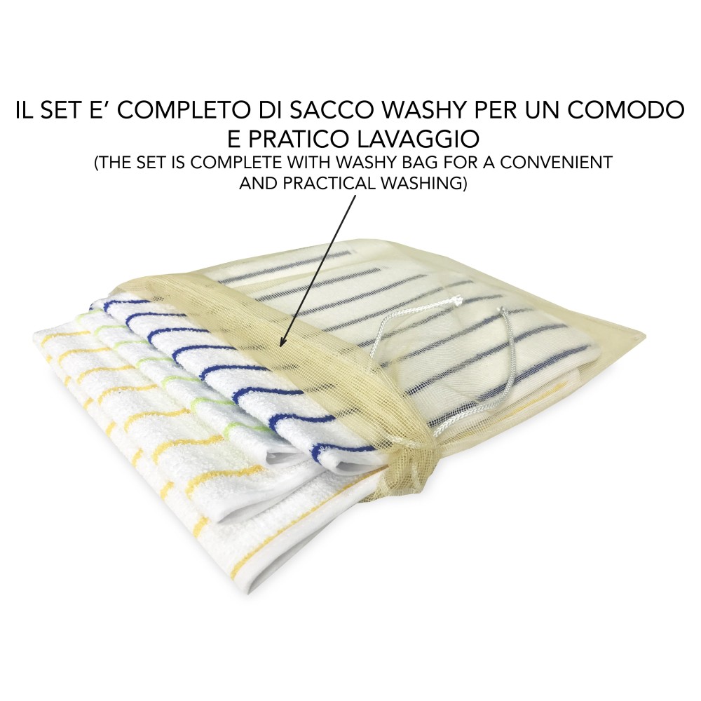 SET DI 3 BAVAGLIONE ADULTO impermeabile LOUIS © bavaglio con LACCI antimacchia misura SMALL completo di sacco per il lavaggio