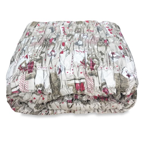 Couverture de canapé ANGULAIRE UNIVERSELLE TYROL BRISTOL HOUX ROUGE