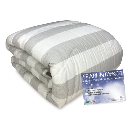 QUILT KOT © DIS. RAYÉ FRANÇAIS made in Italy PURE COTTON