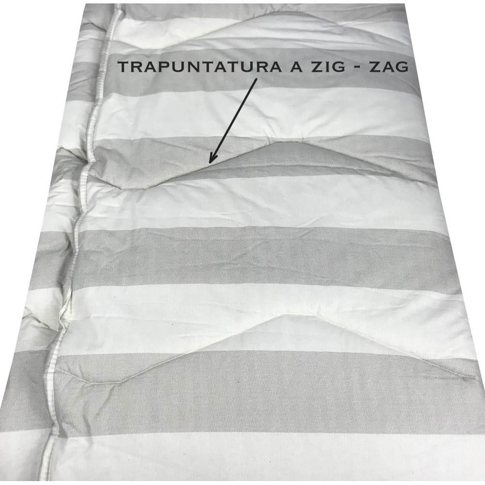 EDREDÓN KOT © DIS. rayas FRANCÉS hecho en Italia PURO ALGODÓN