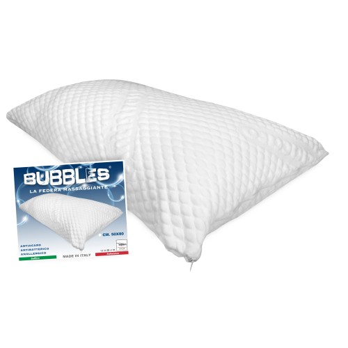 FUNDA DE ALMOHADA HIPOALERGÉNICA ANTIÁCAROS MASAJEADORA BUBBLES