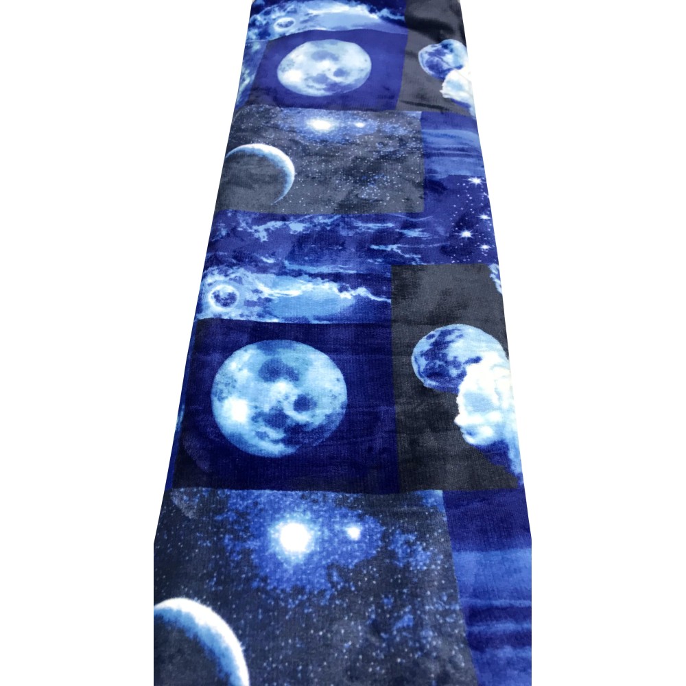 FLEECE PLAID SHERPA BLANKET MOON MOON