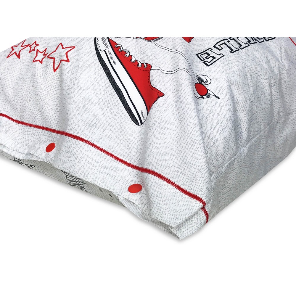 FUNDA NÓRDICA DIS. ZAPATOS ALL STARS con funda de almohada para muebles