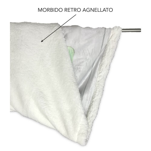 PLAID COPERTA IN PILE SHERPA DIGITALE fotografico CANI in valigia con cuscino Arredo