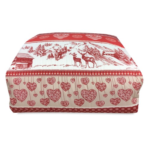 QUILT BOW © TYROL GERMAGNANO DUVET rouge made in Italy