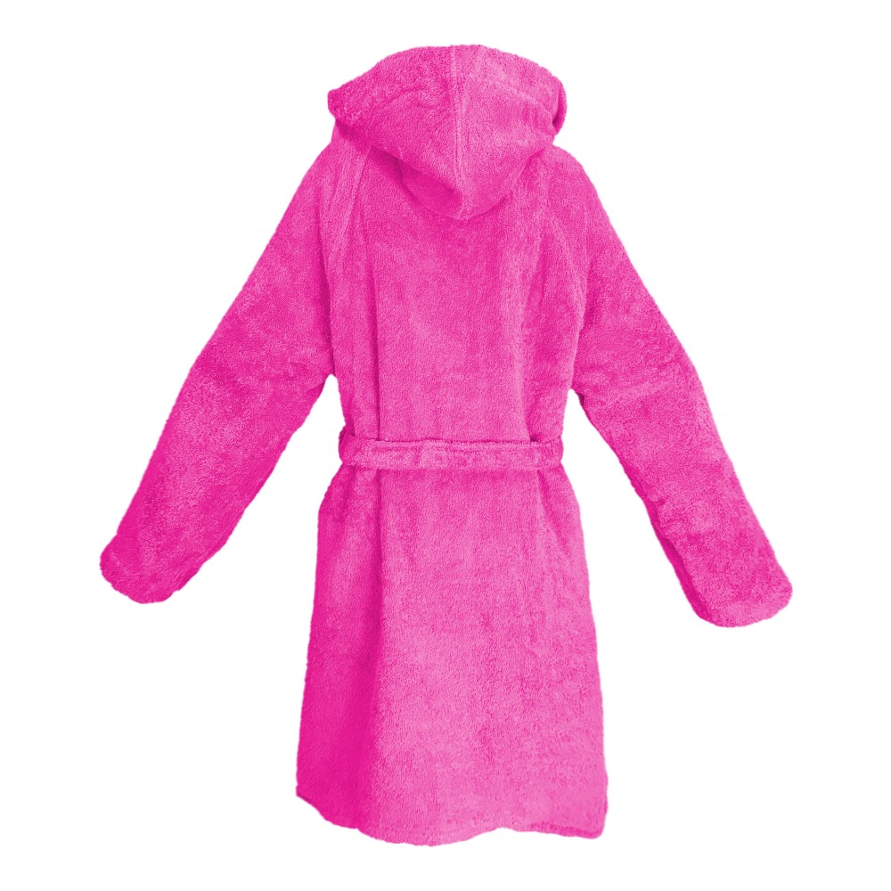 HI TECH BATHROBE + © GIRL GIRL IN TERRY CLOTH of pure cotton MADE IN ITALY PINK