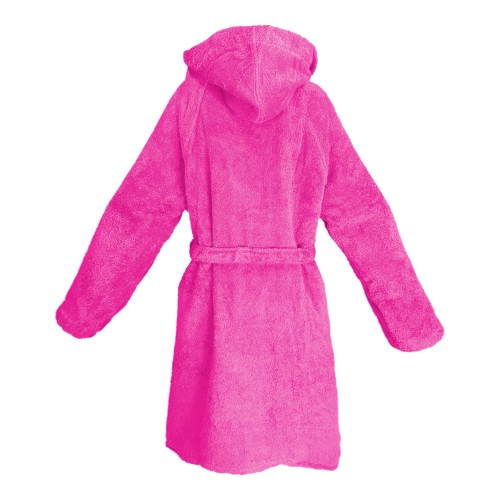 PEIGNOIR de la HI-TECH + © de FILLE de fille de FILLE en ÉPONGE pur coton FABRIQUÉ EN ITALIE ROSE