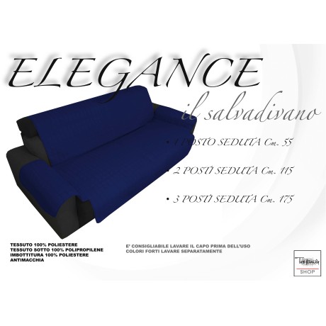 copridivano elegance blu