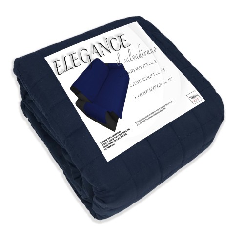 FUNDA DE SOFÁ AZUL FUNDA DE SOFÁ ACOLCHADA ELEGANCE RESISTENTE A LAS MANCHAS ENCIMERA AZUL LISA