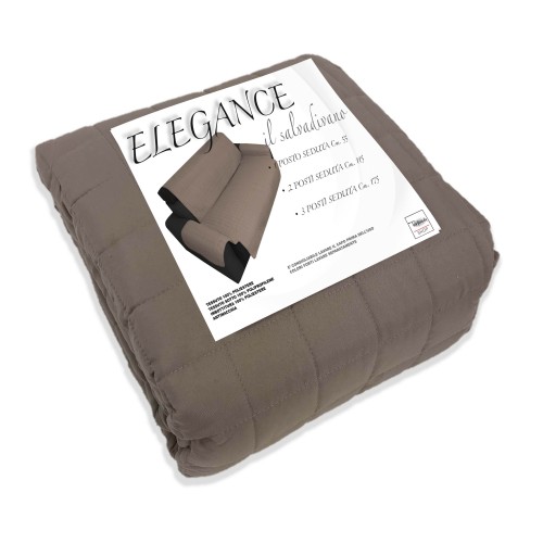 COPRIDIVANO TR SALVADIVANO ELEGANCE ANTIMACCHIA TRAPUNTATO PIANO LISCIO TORTORA