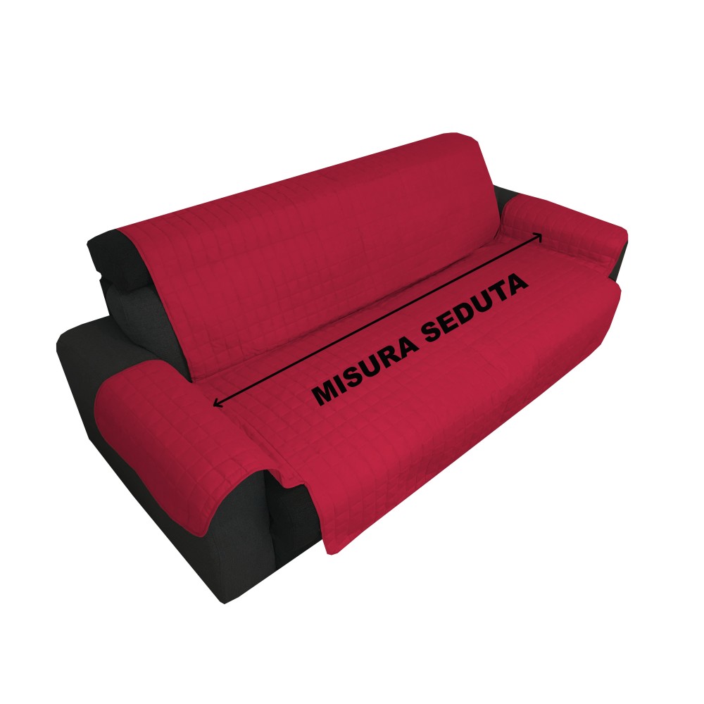 SOFA COVER BX SOFA PROTECTOR ELEGANCE STAIN-RESISTANT QUILTED SMOOTH TOP BURGUNDY