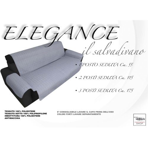 SOFABEZUG GR SOFA PROTECTOR ELEGANCE GRAU SCHMUTZABWEISENDE GESTEPPTE GLATTE OBERSEITE