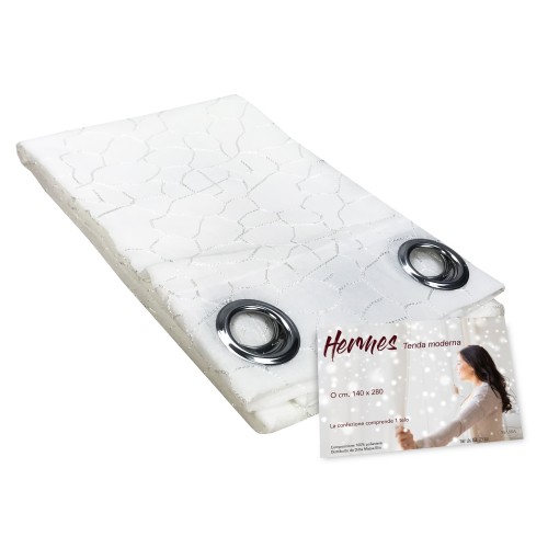 CORTINA CORTINA TERMES blanco cm. 140X280 EMPAQUETADO