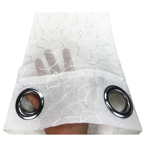 TENDA TENDAGGIO TERMES bianco cm. 140X280 CONFEZIONATA