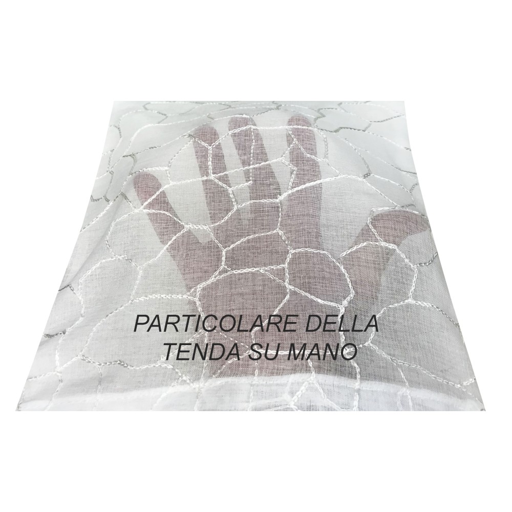 TENDA TENDAGGIO TERMES bianco cm. 140X280 CONFEZIONATA